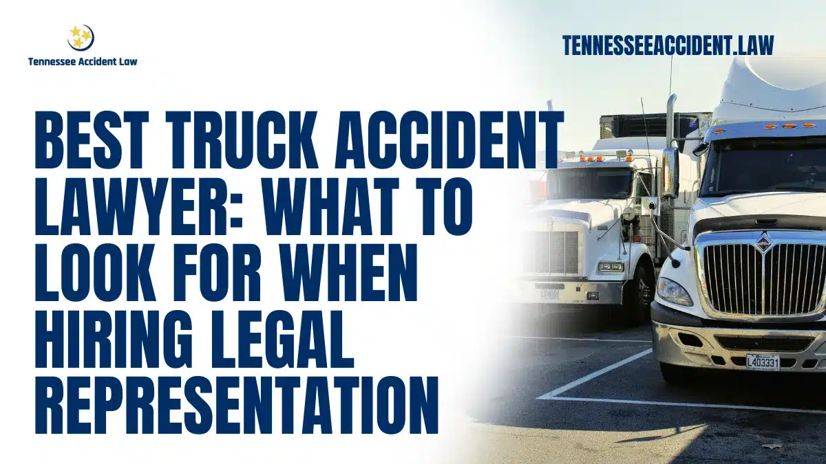 When you've been involved in a truck accident, the aftermath can be overwhelming. From dealing with injuries to managing insurance companies, it's crucial to have a best truck accident lawyer by your side. But with so many options available, how do you choose the right one for your case? This article will provide you with all the essential information to help you select the best truck accident lawyer who will fight for your rights and secure the compensation you deserve.