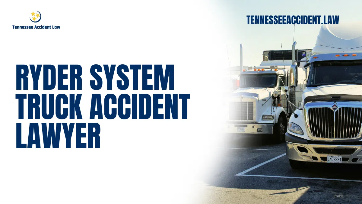 Truck accidents involving Ryder System vehicles can have life-altering consequences for victims. Whether it's a minor collision or a catastrophic accident, these incidents can lead to serious injuries, medical bills, lost wages, and emotional distress. If you or a loved one has been involved in a Ryder System truck accident, you need a skilled and experienced Ryder System truck accident lawyer to fight for your rights and ensure you receive the compensation you deserve. At Tennessee Accident Law, we specialize in handling truck accident cases nationwide, and our team is dedicated to helping you navigate the legal process with confidence and ease.