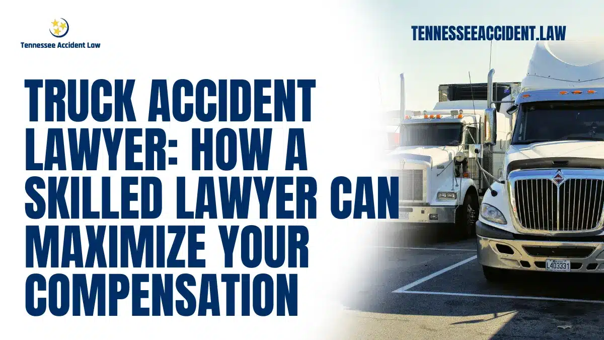 If you’ve been involved in a truck accident, it’s crucial to consult with a truck accident lawyer who specializes in handling complex cases. The aftermath of a truck accident can be overwhelming, and having a skilled lawyer by your side can significantly impact the outcome of your claim. At Tennessee Accident Law, we are committed to helping victims of truck accidents secure the compensation they deserve. Below, we’ll explain the important role of a truck accident lawyer and how they can assist in maximizing your compensation.