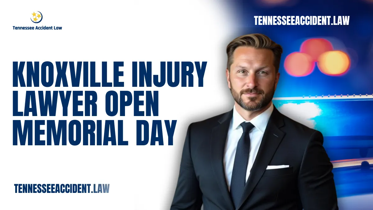 At Tennessee Accident Law, we understand that accidents don’t take holidays—and neither do we. That’s why our Knoxville injury lawyer open Memorial Day is available to provide immediate, skilled legal support when you need it most. Whether you’ve been involved in a car accident, truck collision, motorcycle crash, or any personal injury incident, our dedicated legal team is standing by to protect your rights and pursue maximum compensation on your behalf—even on Memorial Day.