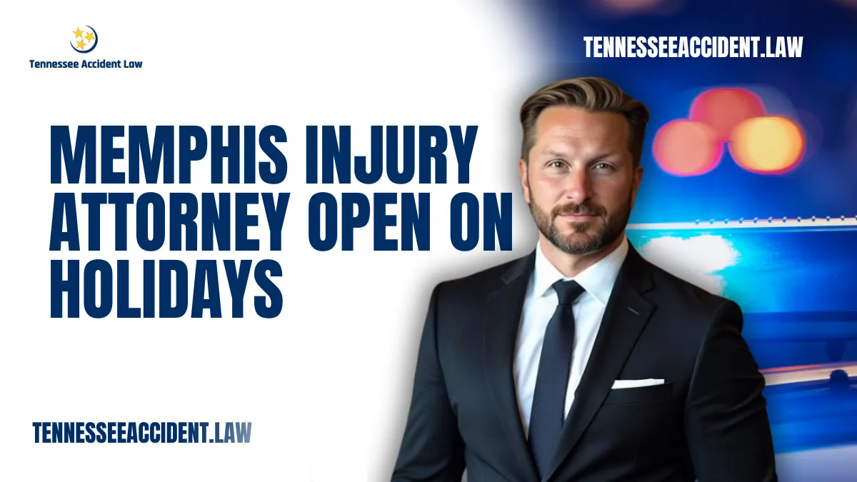 When accidents strike, waiting for regular business hours can delay your claim. Fortunately, a Memphis injury attorney open on holidays offers you vital support exactly when you need it. Tennessee Accident Law knows emergencies don’t follow a calendar. That’s why we remain available during holidays, ensuring you never face your legal battles alone.
