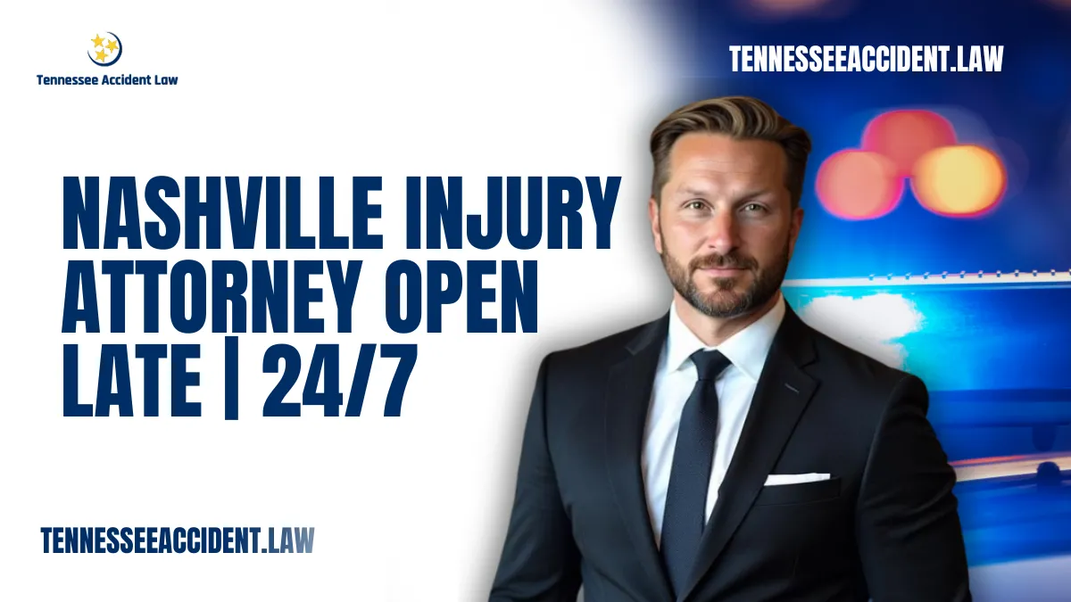 When accidents occur after business hours, getting immediate legal support is crucial. At Tennessee Accident Law, we know that injuries don’t wait for a convenient time—and neither should your access to justice. As your trusted Nashville injury attorney open late, we offer 24/7 availability to ensure you receive the prompt, expert legal representation you need, whenever you need it.