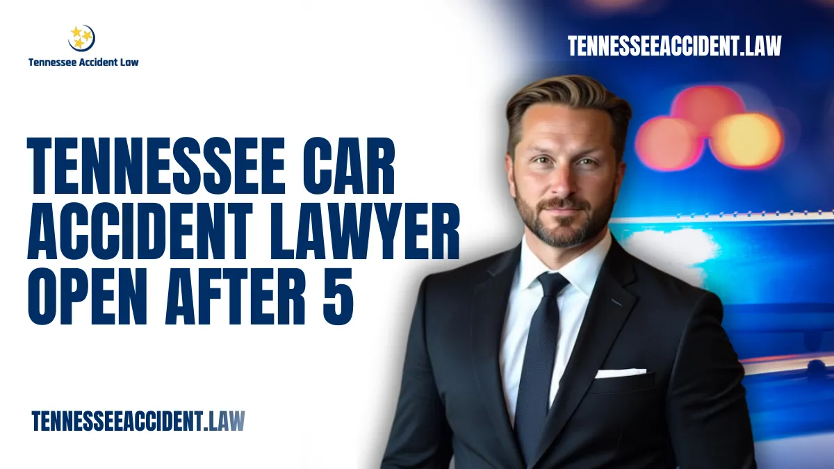 When you experience a car accident in Tennessee, securing timely legal support is critical. Many victims struggle to find a Tennessee car accident lawyer open after 5, which adds unnecessary stress during an already overwhelming time. At Tennessee Accident Law, we understand that accidents don’t adhere to standard business hours. That’s why we offer extended availability to provide you with the expert guidance and representation you deserve—when it matters most.