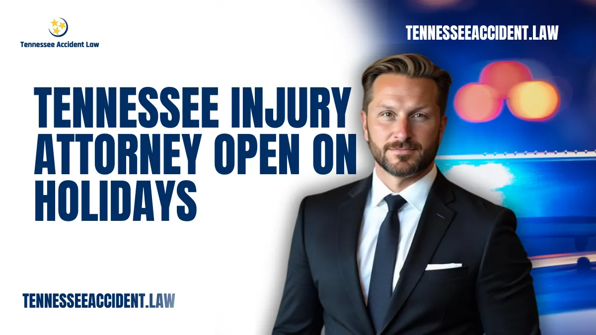 When accidents strike unexpectedly, timing can be critical. At Tennessee Accident Law, we know that injuries and legal issues don’t pause for holidays. That is why our Tennessee injury attorney open on holidays is dedicated to providing unwavering legal support whenever you need it—even during the busiest holiday seasons.