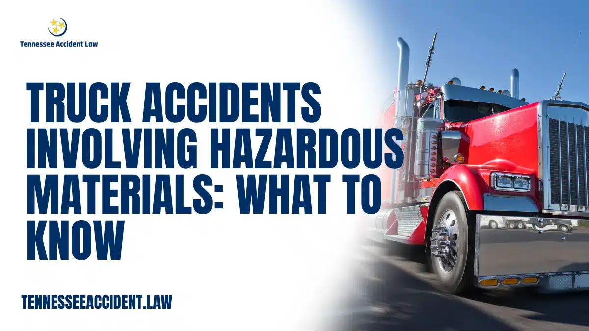 Hazardous material truck accidents pose one of the most severe threats on our roads today. These accidents involve trucks transporting dangerous substances—flammable liquids, toxic gases, corrosive chemicals, radioactive materials, and explosives—that can cause catastrophic injuries, widespread environmental damage, and long-term health risks. At Tennessee Accident Law, we specialize in representing victims of these complex and devastating accidents.
