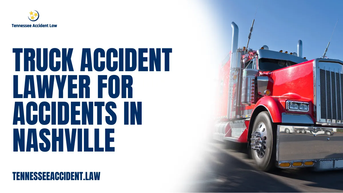 When you or a loved one suffers injuries in a truck accident, the physical, emotional, and financial consequences can be overwhelming. At Tennessee Accident Law, we specialize in representing victims of commercial truck crashes throughout Nashville and Tennessee. If you are searching for a truck accident lawyer for accidents in Nashville, our skilled legal team is here to protect your rights and aggressively pursue the compensation you deserve.