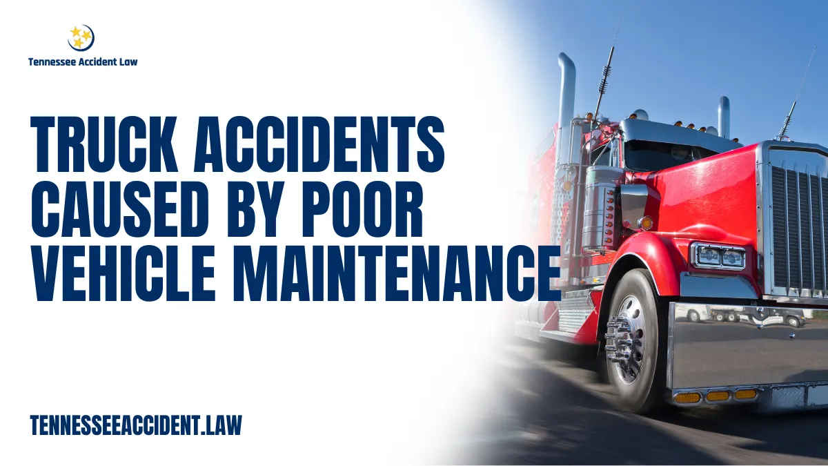 Truck accidents are among the most devastating incidents on our highways, often resulting in severe injuries and significant loss of life. When these accidents occur due to poor maintenance, they are not only tragic but also entirely preventable. At Tennessee Accident Law, we specialize in representing victims of poor maintenance truck accidents, fighting vigorously to hold negligent parties accountable and secure the compensation victims deserve. If you or a loved one has been hurt in such an accident, you need experienced legal advocates on your side.