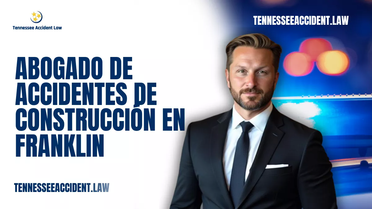 El trabajo de construcción es una de las ocupaciones más peligrosas en los Estados Unidos, y Franklin no es la excepción. Cada año, numerosos trabajadores en Franklin sufren lesiones que van desde cortes y moretones hasta accidentes que pueden afectarles de manera permanente. Si usted o un ser querido ha sufrido una lesión en el lugar de trabajo, contactar a un abogado de accidentes de construcción en Franklin es fundamental para proteger sus derechos y asegurar la compensación que merece. Tennessee Accident Law está comprometido a guiarlo durante este difícil momento y a ayudarlo a responsabilizar a las partes negligentes.